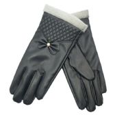 Women's Leather Touch Screen Glove