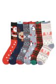 Women's Christmas Printed Crew Socks