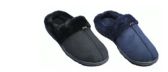 Wholesale Footwear Men's Winter Slip On Fur Lined Slippers