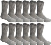 Yacht & Smith Wholesale Bulk Merino Wool Thermal Boot Socks (mens/assorted, 12)
