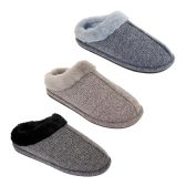 Wholesale Footwear Mens Fur Fleece Lined Winter Slippers