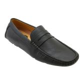 Wholesale Footwear Mens Penny Loafer Driver Shoes In Black