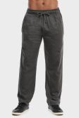 Et Tu Mens Lightweight Fleece Sweatpants In Charcoal Grey Size Large
