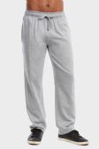 Et Tu Mens Lightweight Fleece Sweatpants In Heather Grey Size Large