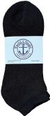 Yacht & Smith Men's Wholesale Bulk No Show Ankle Socks, With Free Shipping - Size 10-13 (black)