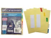 Tab Index Dividers 8 Pieces
