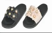 Wholesale Footwear Womens Platform Wedge Flip Flops Sandals Pearl Floral Anti Slip Summer Slides