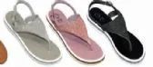 Wholesale Footwear Women's T Strap Elastic Flat Sandals Open Toe Rhinestone Thong Flip Flops Sandal