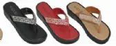Wholesale Footwear Womens T Strap Flat Sandals Open Toe Rhinestone Thong Flip Flops Sandal