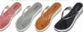 Wholesale Footwear Womens Jelly Flat Glitter Flip Flop Thong Sandal Shoes