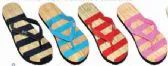 Wholesale Footwear Womens Comfort Thong Style Flip Flops Sandals Striped