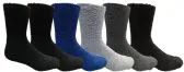 Wholesale Footwear Yacht & Smith Men's Warm Cozy Fuzzy Socks Solid Assorted Colors, Size 10-13