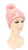 Girls Knit Beanie Hat With Fur Lining
