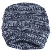 Women's Villi Lined Twist Pattern Knitted Hat Lined