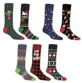 Christmas Men's Dress Socks With Assorted Designs