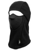 Winter Face Cover Sports Mask With Front Foam And Warm Fur Lining In Black