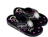 Wholesale Footwear Montana West Fun Novelty Embroidered Collection Flip Flops