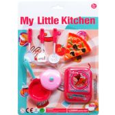7pc Kitchen Play Set On Blister Card
