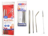 4 Piece Stainless Steel Straws And Cleaning Brush