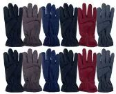 Yacht & Smith Mens Double Layer Fleece Gloves Packed Assorted Colors