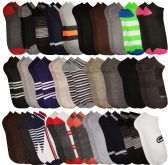 Yacht & Smith Assorted Pack Of Mens Low Cut Printed Ankle Socks Bulk Buy