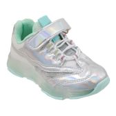 Wholesale Footwear Girls Sneaker In Silver And Mint