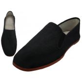 Men's Slip On Twin Gore Cotton Upper With Rubber Out Sole Kung Fu Tai Chi Shoe