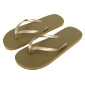 Wholesale Footwear Women's Flip Flops Gold