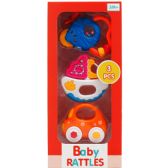3pc Baby Rattle Play Set