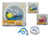6 Pc Dog Bowl + Toys