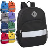 Safety Reflective 17 Inch Backpack With Side Pockets