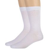 Men's Cotton Crew SockS- White