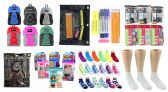 Middle School BacK-TO-School Bundle - 288 Items - 17" Bungee Backpacks, Supply Kits, Underwear, & Socks!