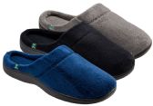 Wholesale Footwear Men's Plush Clog Slippers - Solid Colors