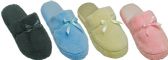 Wholesale Footwear Women's Slippers W/ Bow Adornment - Assorted Colors - Sizes 6-11