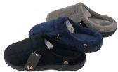 Wholesale Footwear Boy's Suede Clog Slippers w/ Soft Footbed