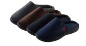 Wholesale Footwear Boy's Bedroom Suede Slippers w/ Side Stitching - Assorted Colors - Sizes Small-XL