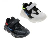 Wholesale Footwear Boy's Breathable Sneakers W/ Adjustable Strap & Elastic Laces