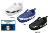 Wholesale Footwear Infant Boy's Smooth & Metallic Sneakers w/ Elastic Laces