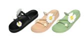 Wholesale Footwear Ladies Assorted Color Sandals With Flower