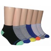 Boys Assorted Colors Low Cut Ankle Socks