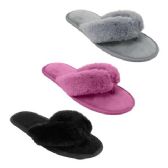 Wholesale Footwear Women's Fur Thong Fashion Slippers