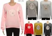 Women's Long Sleeve Soft Pullover Sweaters With Swan Design