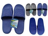 Wholesale Footwear Men's Eva Sandals Size 41-44 Slippers Grey Blu