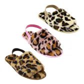 Wholesale Footwear Women's Cheetah Slingback Slipper
