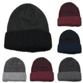 Men's Winter Hat With Fleece Linning Inside Mix Colors