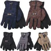 Ski Gloves Fleece Linning Zipper Mix Colors