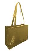 Heavyweight 90 Gram Polypropylene Tote Bag With Metallic Coating In Gold