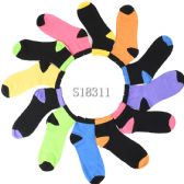 Women's Ankle Color Design Sock Size 9-11