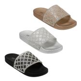 Wholesale Footwear Women's Rhinestone Glitter Crystal Slides Mix Colors